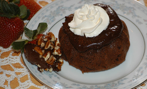 Chocolate Molten Cakes (Truffles & Chocolate Strawberries)