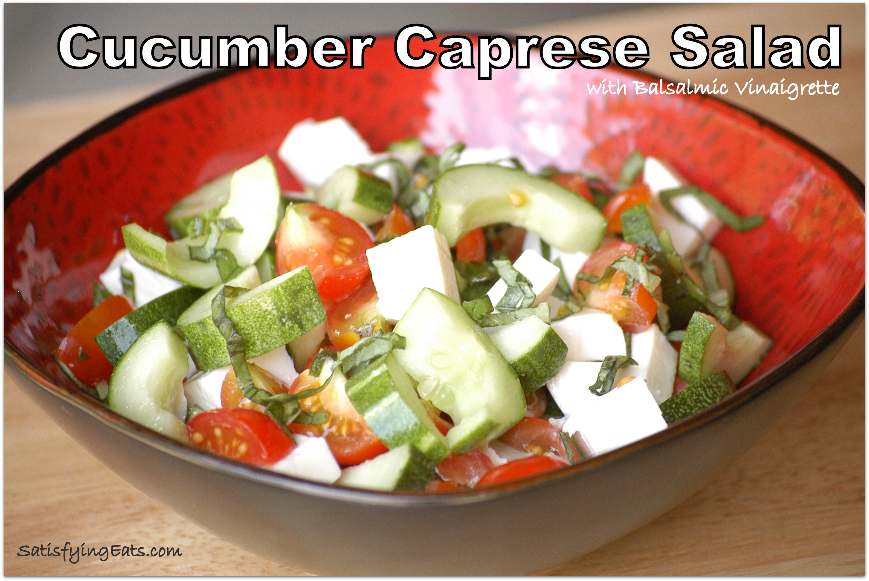 Cucumber Caprese Salad