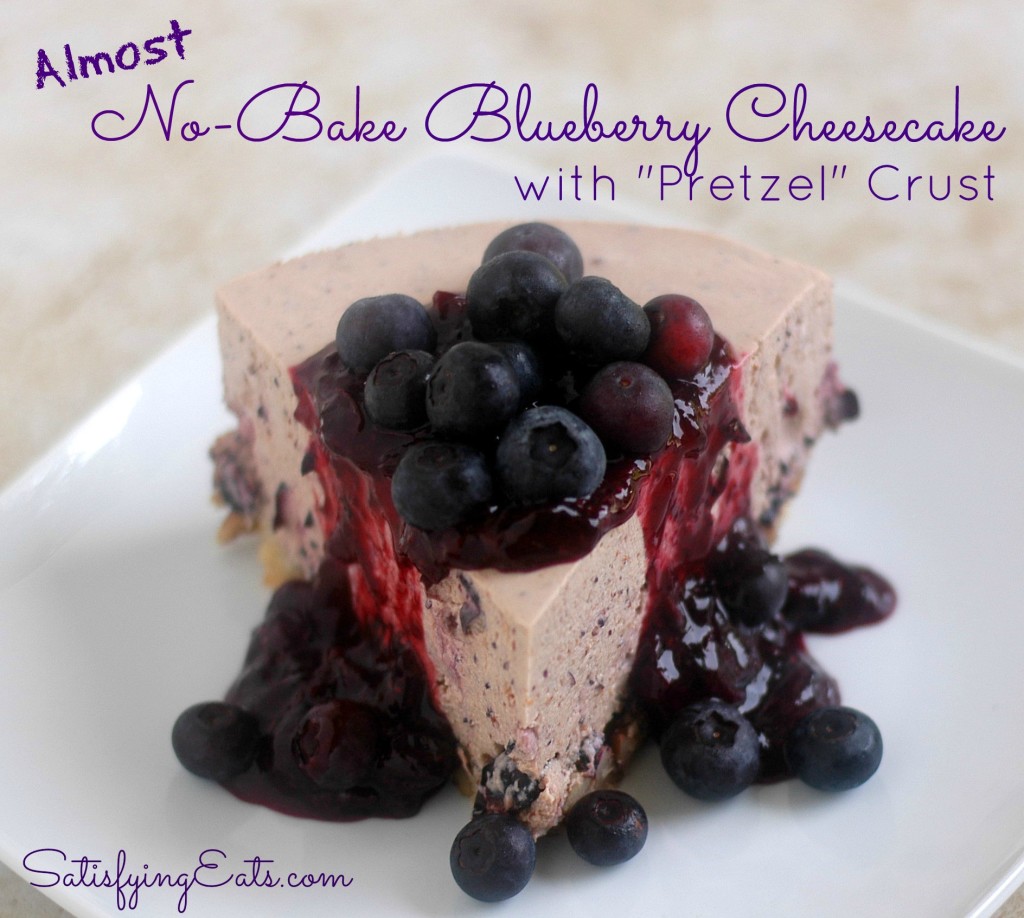 Blueberry Cheesecake Pretzel Crust