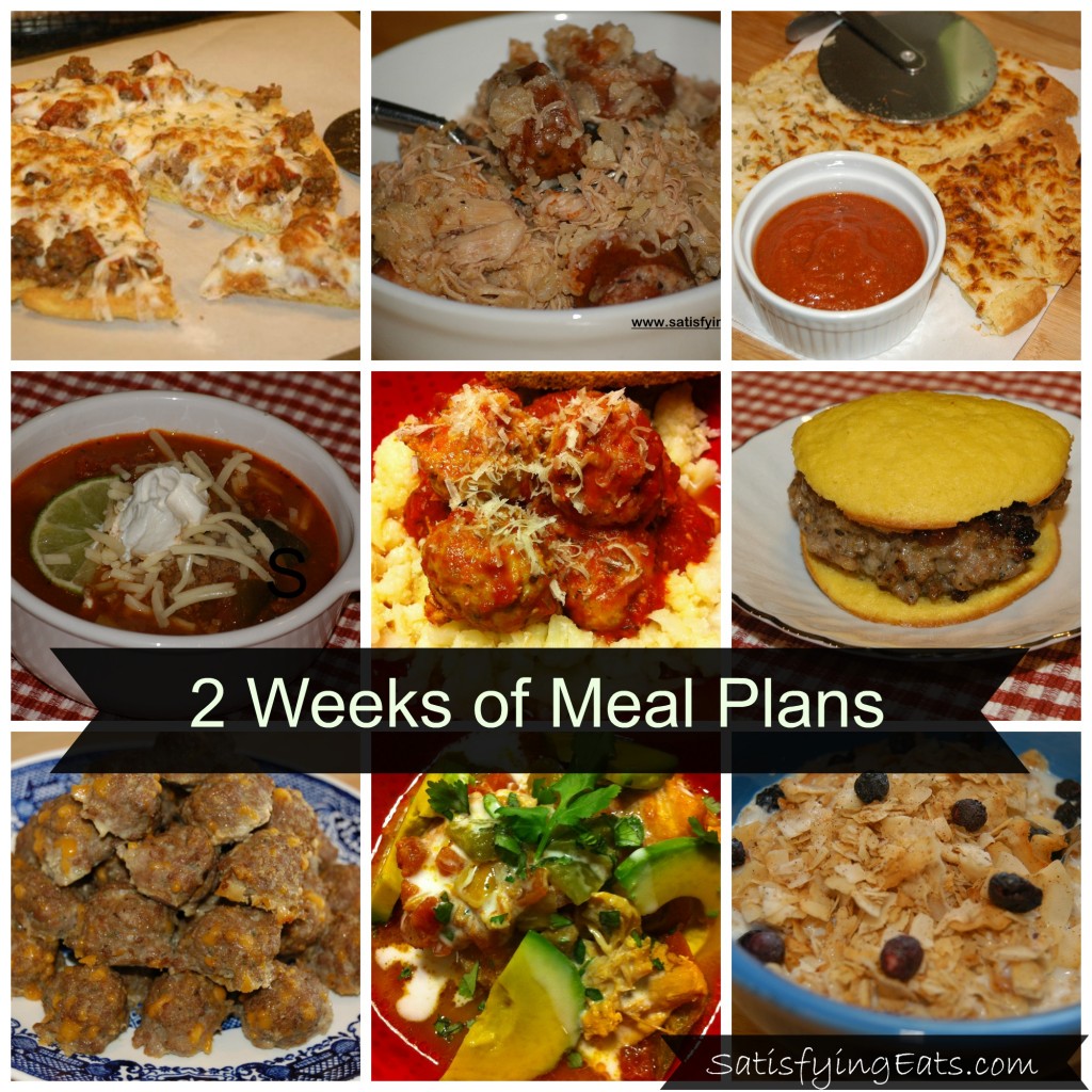 2 weeks of Meal Planning