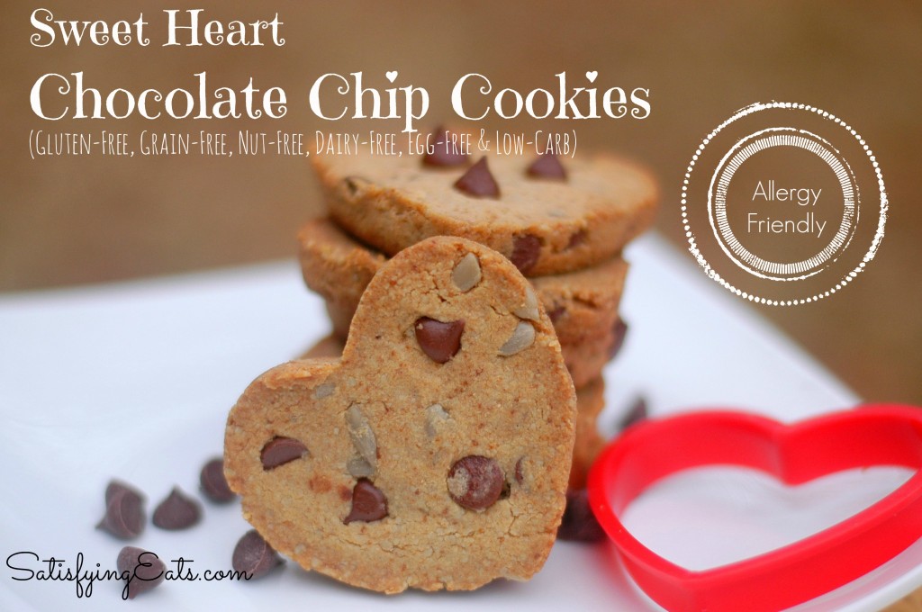 Sweet Heart Chocolate Chip Cookies (Allergy Friendly!)
