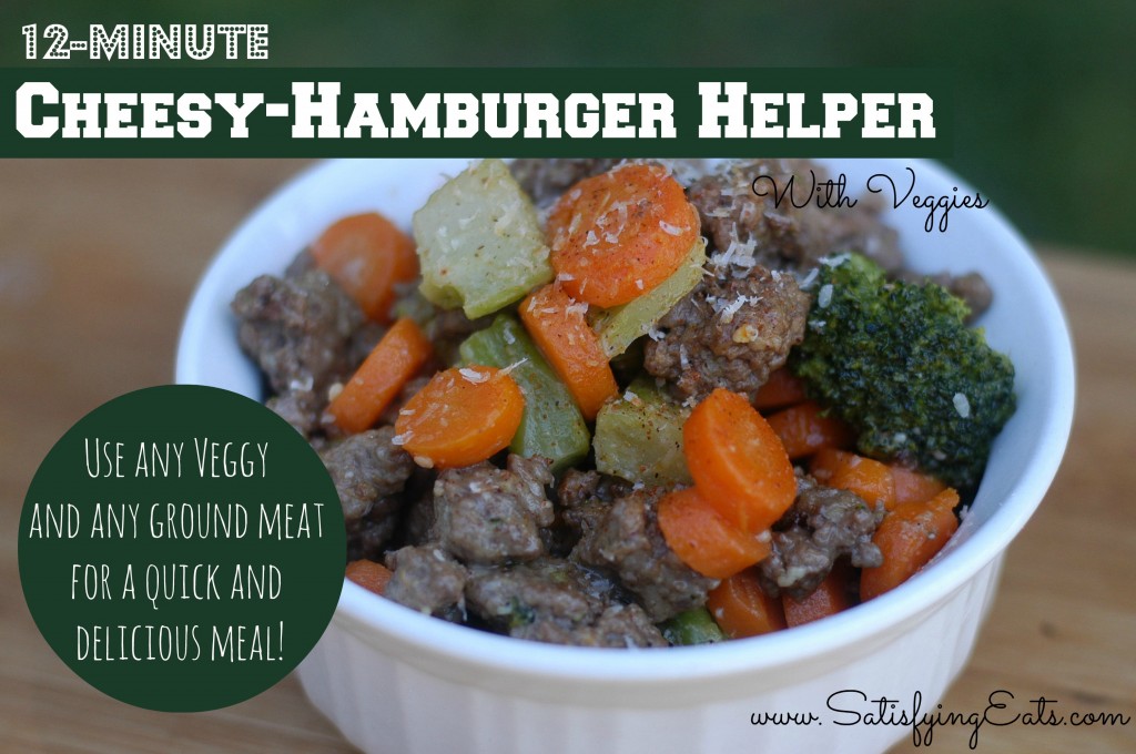 12-Minute Cheesy-Hamburger Helper with Veggies