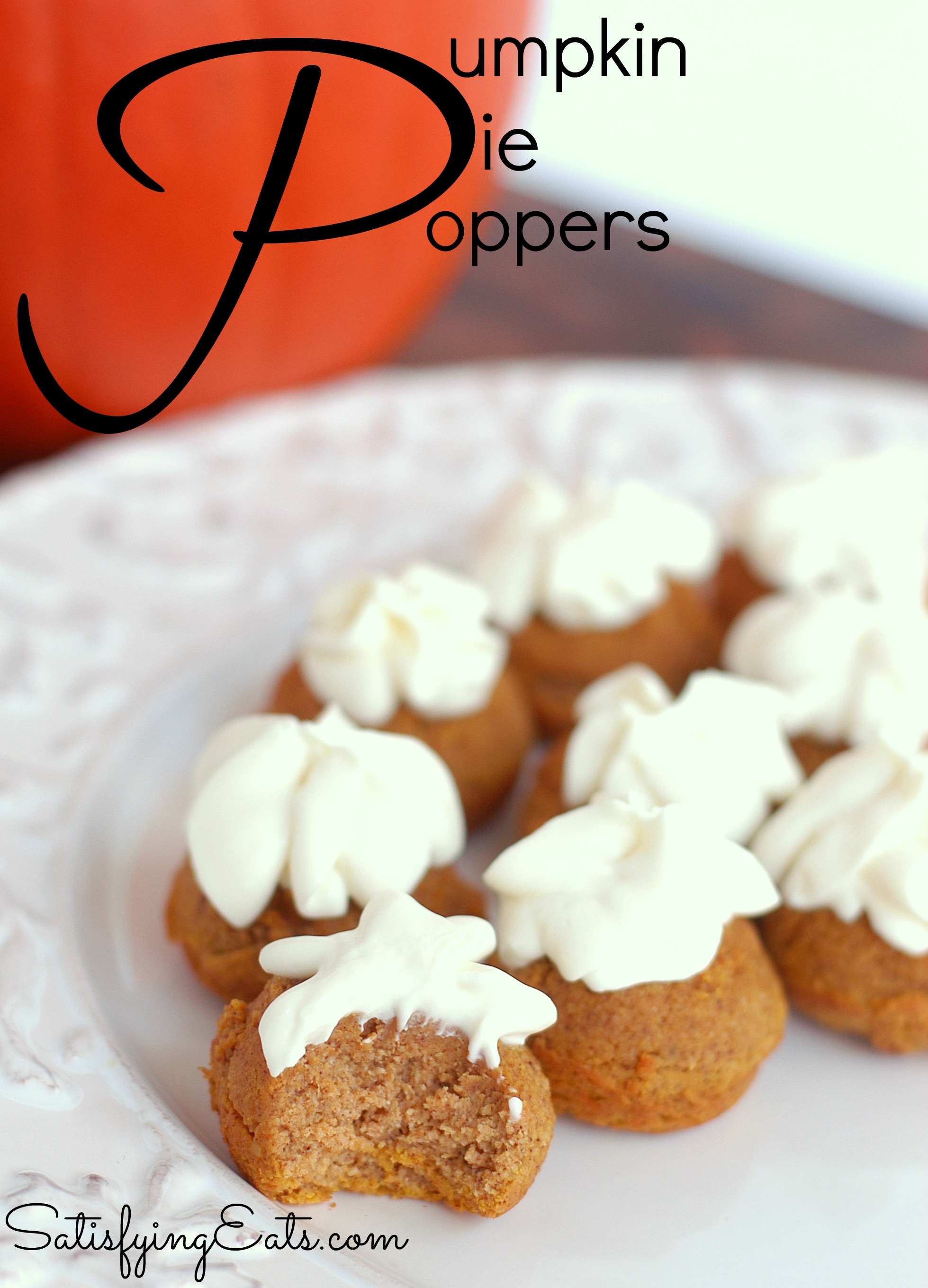 Pumpkin Pie Poppers
